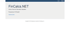 Desktop Screenshot of fincalcs.net