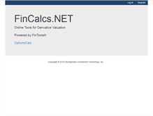 Tablet Screenshot of fincalcs.net